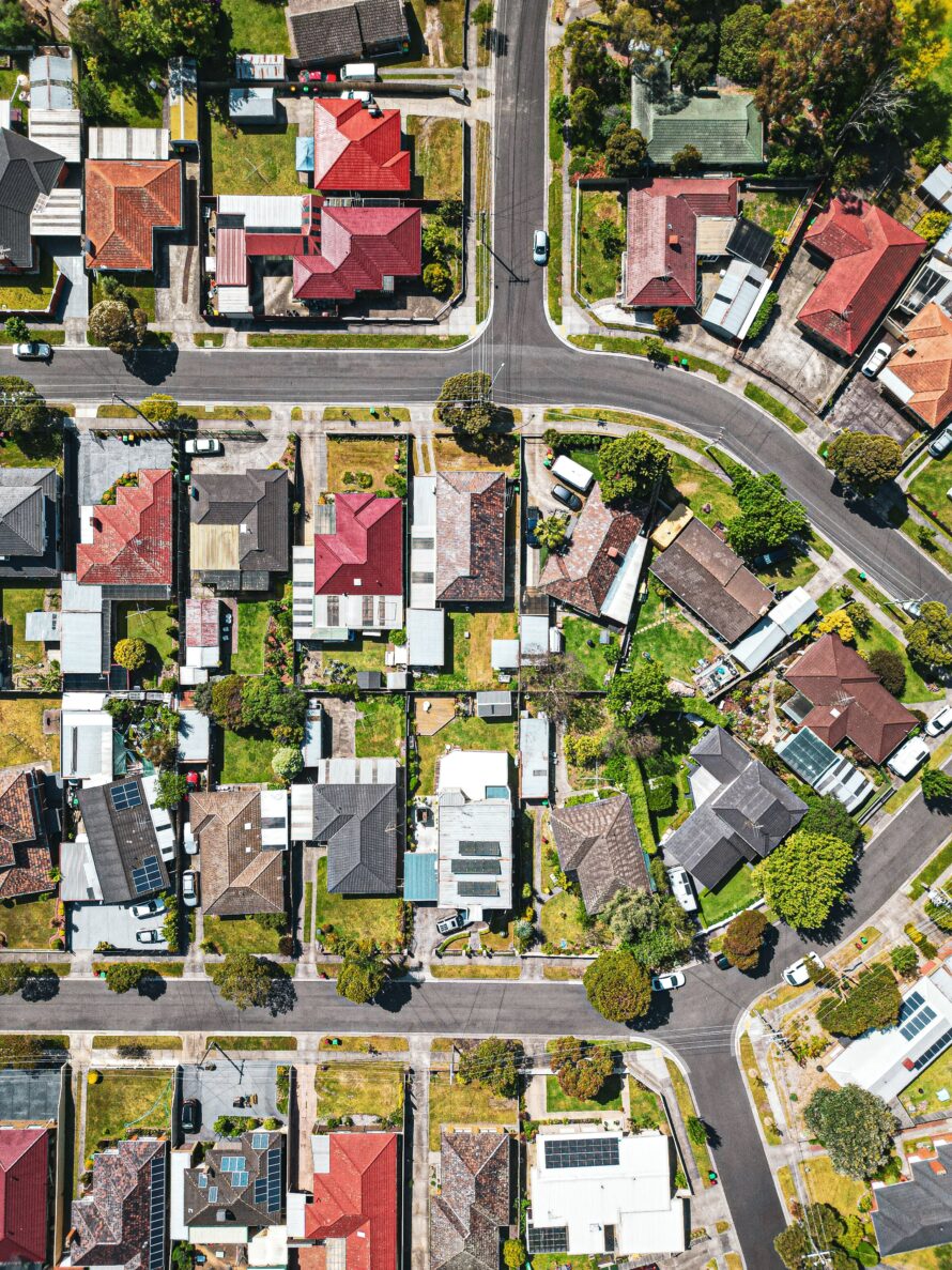 Neighborhood from above.